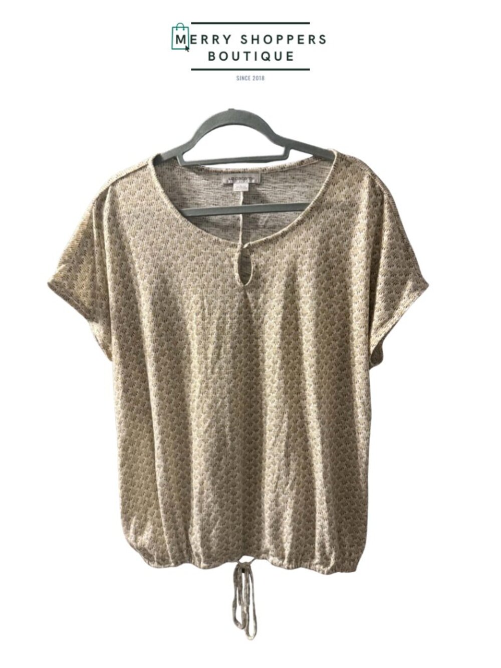 Women’s Short Sleeve Drawstring Hem Top